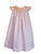 Hand Smocked Girls Pink Dresses with angel wing sleeves