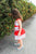 Gorgeous Red Ruffle Girls Summer Dress Mia--Carousel Wear - 6