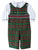 Christmas Green Tartan Boy Smocked Longall Outfit with Sleeves - 1