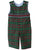 Christmas Green Tartan Boy Smocked Longall Overalls Outfit - 4