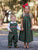 Christmas Green Tartan Boy Smocked Longall Outfit - 1 Matching Girl Bishop Dress
