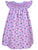 Girls Smocked Lavender Summer Bishop Dress