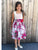 Big Girls Smocked Linnen Floral Summer Dress Petticoat 