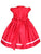 Luxurious Hand Smocked Girl's Red Silk Dress