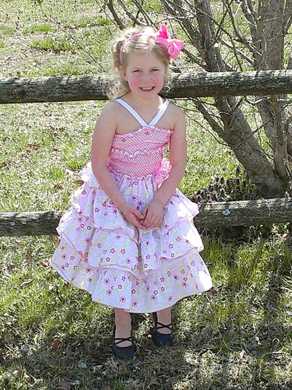 Ruffle Pink summer dresses for little girls 