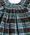 Girls Ready to Smock Plaid Black and Turquoise Dress for Fall and Winter--Carousel Wear - 2
