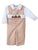 Adorable Thanksgiving Fall Holiday Smocked and Embroidered Overall Pants for Boys - Pumpkin Truck Embroidery Design