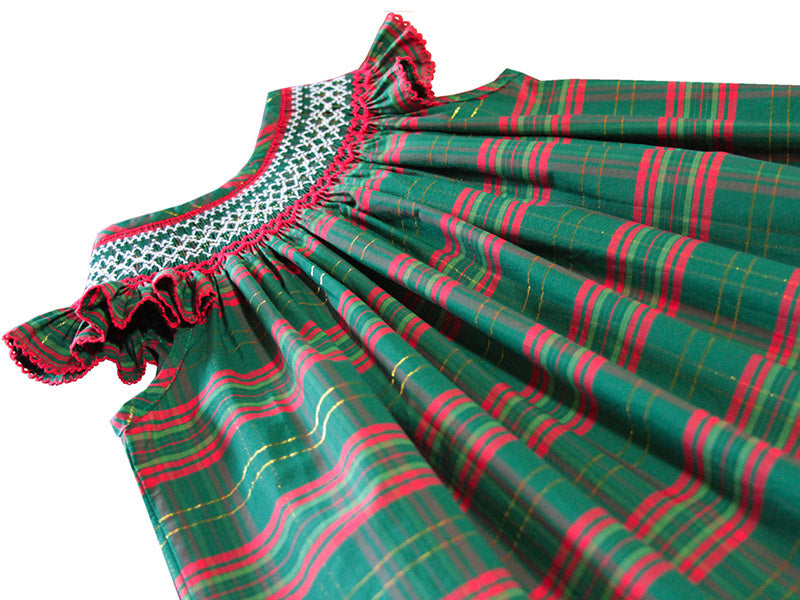 Holiday Christmas Smocked Girls Tartan Dress Bishop CYBERSALE Holiday Christmas Smocked Girls Tartan Dress Bishop CYBERSALE