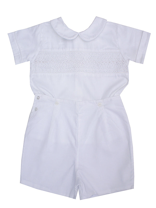 Smocked boys baptism outfit 