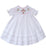 Girls Christening Dresses - Floral flower embroidery