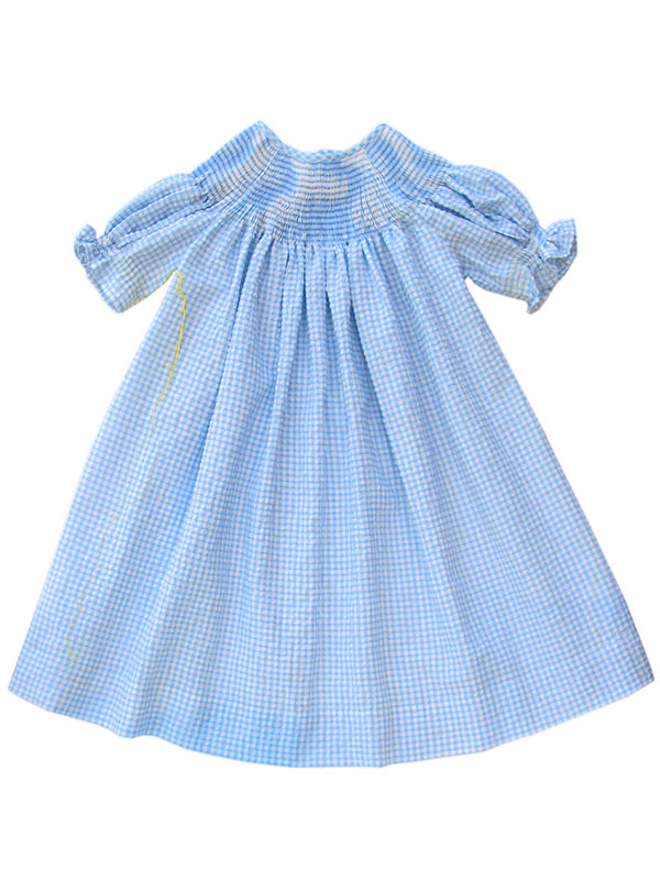 Ready to Smock Seersucker Blue Girls Dress Size 8 Ready to Smock Seersucker Blue Girls Dress Size 8